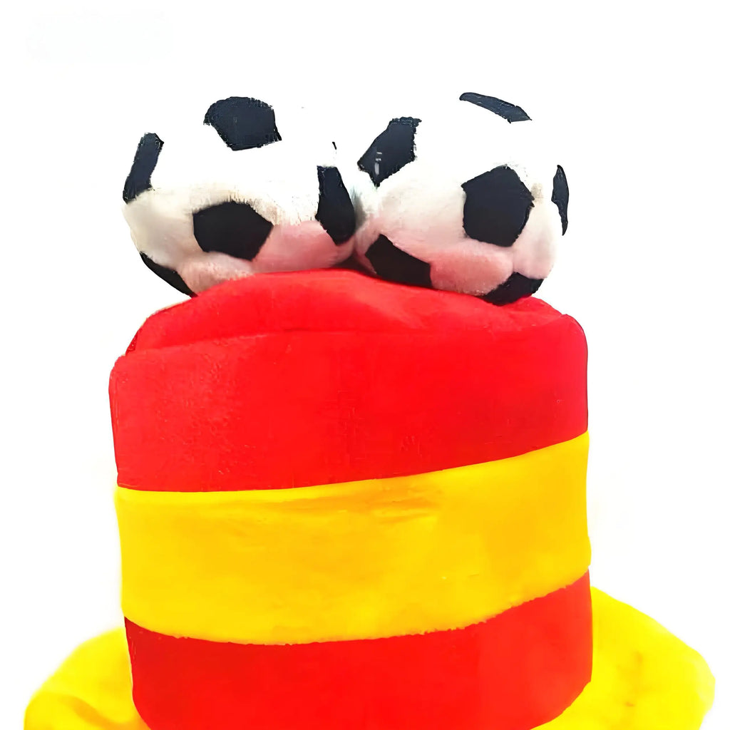 Top Hat 2026 World Cup Flag Hat Fan Gear Velvet Tall Hat Football-Shaped Fedoras Cheer Accessories Carnival Celebration Gift Hat