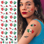 10 Sheets 2026 North America World Cup Flag Temporary Tattoos Football Sports Face Stickers For Fans Festival Party Decor