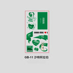 10Pcs Waterproof National Flag Temporary Tattoos for 2026 World Cup Face Body Stickers for Football Fans Match Day Decorations