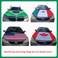2026 US CA and MX World Cup Cheering Flags for Car Hood Cover Fuel Tank Covers Universal Fit Protection for Cars World Cup Flags