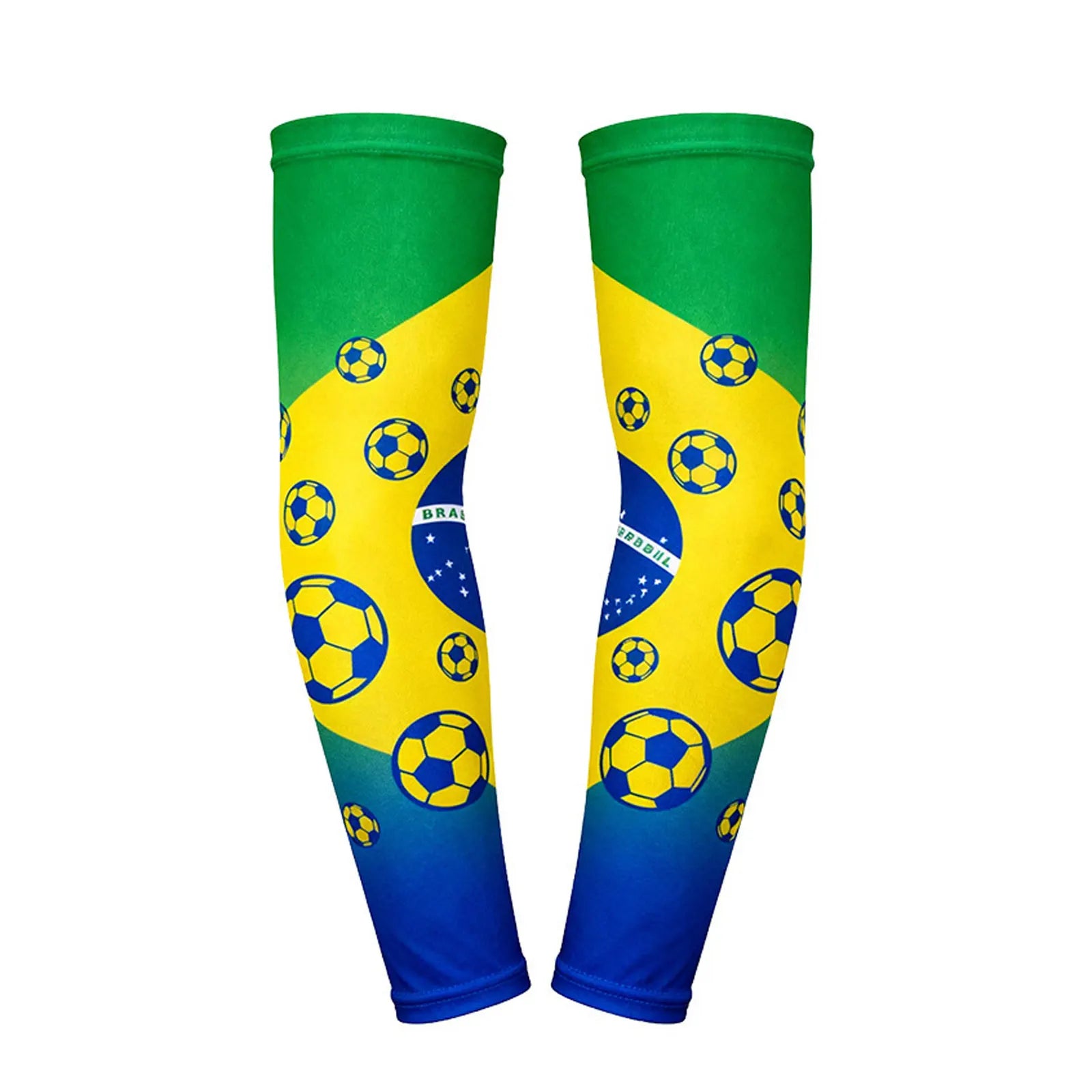 2set Breathable Ice Silk Arm Sleeves 2026 World Football Cup National Flag Arm Sleeves for Fan Support Sun Protection Arm Sleeve