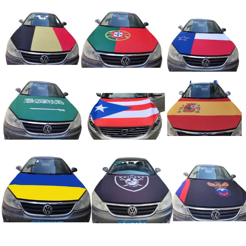 2026 US CA and MX World Cup Cheering Flags for Car Hood Cover Fuel Tank Covers Universal Fit Protection for Cars World Cup Flags