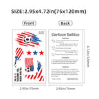 10 Sheets 2026 North America World Cup Flag Temporary Tattoos Football Sports Face Stickers For Fans Festival Party Decor