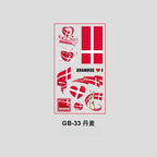 10Pcs Waterproof National Flag Temporary Tattoos for 2026 World Cup Face Body Stickers for Football Fans Match Day Decorations