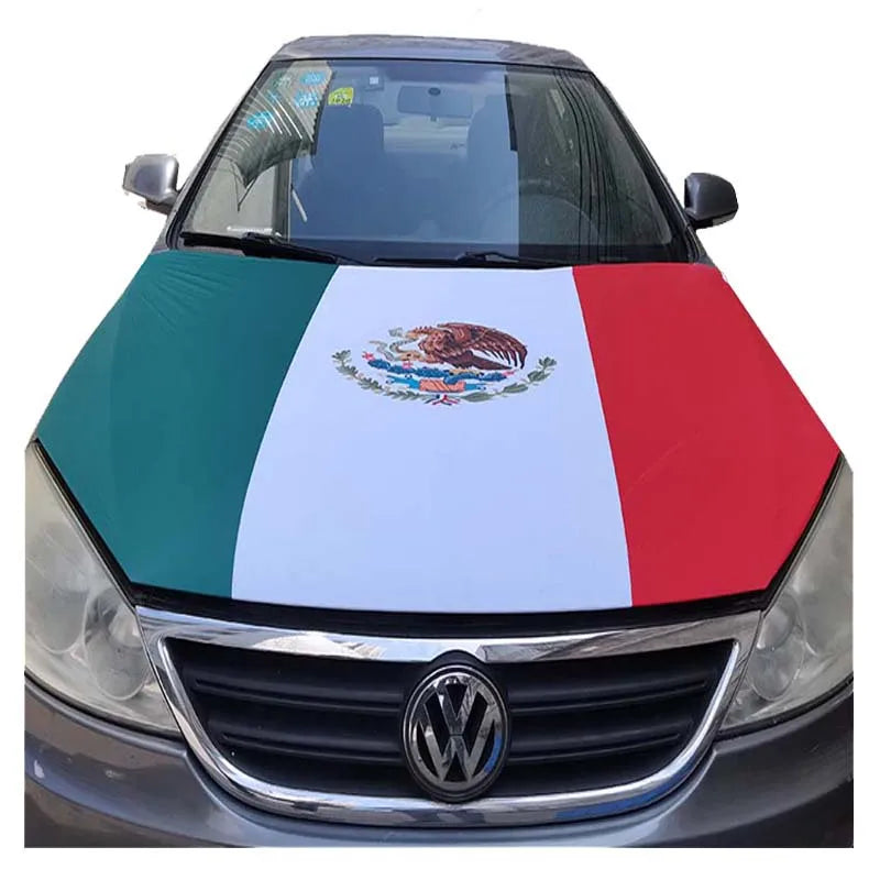 2026 US CA and MX World Cup Cheering Flags for Car Hood Cover Fuel Tank Covers Universal Fit Protection for Cars World Cup Flags