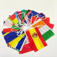 Country Flag  2026 48pcs  NEW foot ball cup Countries String Flag world National Banner Football Event Garlands decor