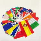 Country Flag  2026 48pcs  NEW foot ball cup Countries String Flag world National Banner Football Event Garlands decor